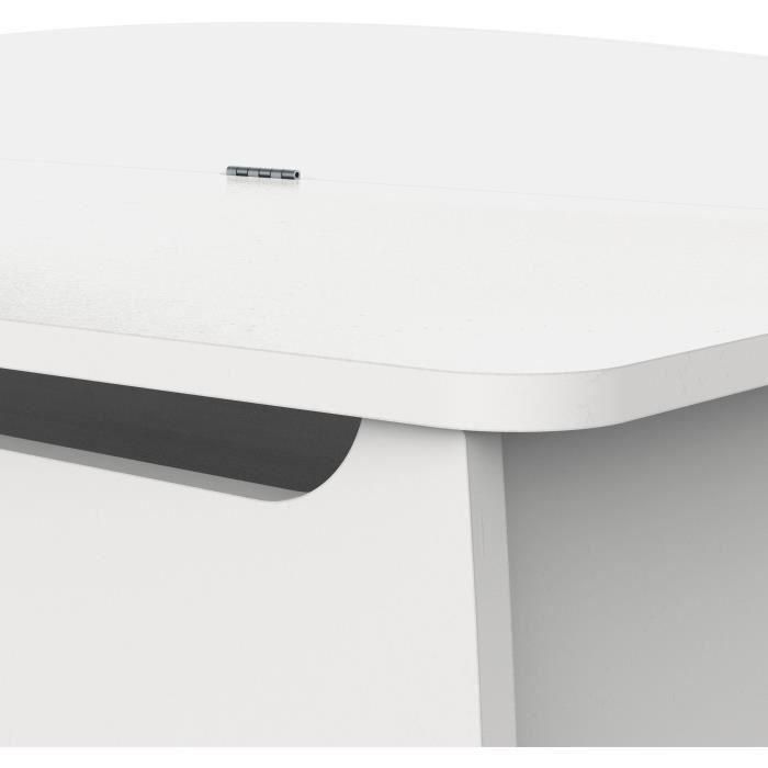 Demeyere AUC1703287699088 Caja para Juguetes Firmana Estilo Escandinavo Blanco Mate Roble Kronberg 82,4 x 39,1 x 58,9 cm 2