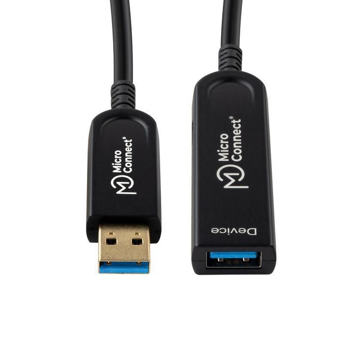 MicroConnect Cable USB 3.2 Gen 2 A Óptico Activo Premium de Fibra Óptica, Extensión 25m, 10 Gbit/s para Impresoras, Escáneres 1 MicroConnect Cable USB 3.2 Gen 2 A Óptico Activo Premium de Fibra Óptica, Extensión 25m, 10 Gbit/s para Impresoras, Escáneres 1