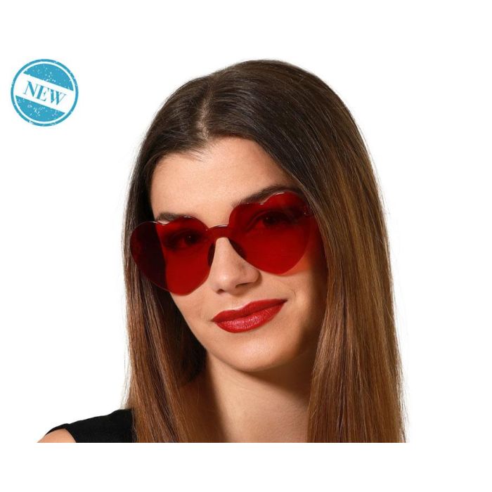 Gafas Corazones Rojos Adulto