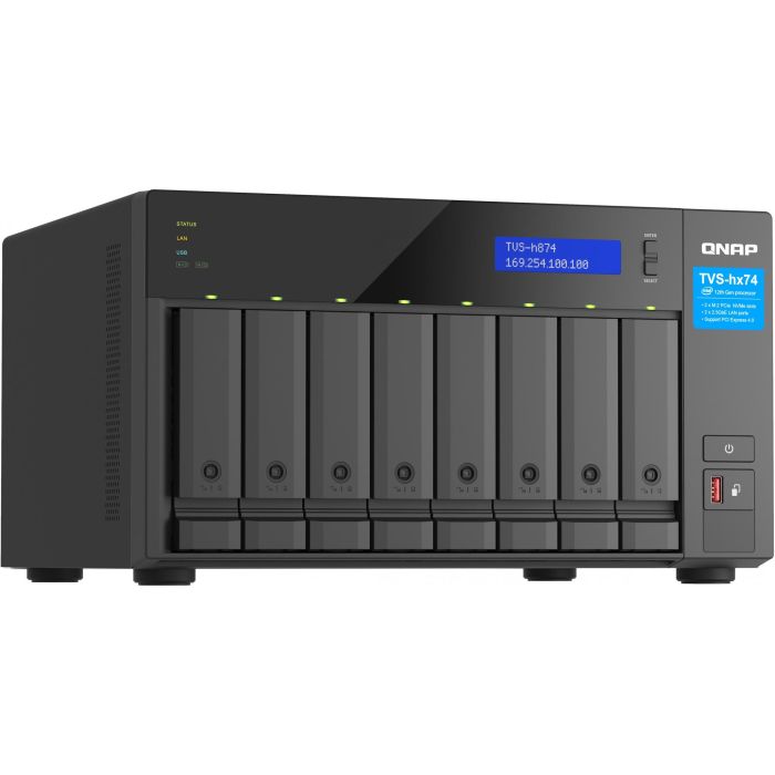 QNAP TVS-H874T-I9-64G Servidor NAS Torre con Intel Core i9, 64GB RAM, 8 Bahías, SATA HDD/SSD, 10GbE, Negro 3 QNAP TVS-H874T-I9-64G Servidor NAS Torre con Intel Core i9, 64GB RAM, 8 Bahías, SATA HDD/SSD, 10GbE, Negro 3