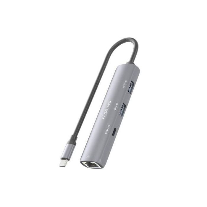 Hub USB Tipo-C Aisens ASUC-4P038-GR/ 1xUSB Tipo-C/ 2xUSB/ 1xRJ45/ Gris 3 Hub USB Tipo-C Aisens ASUC-4P038-GR/ 1xUSB Tipo-C/ 2xUSB/ 1xRJ45/ Gris 3