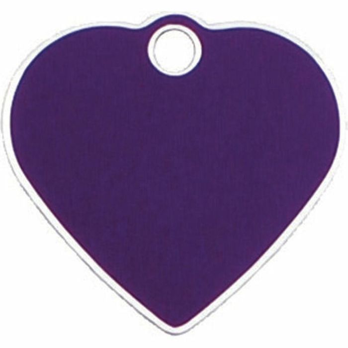 Placa identificativa para collar Imarc Heart Lila 1