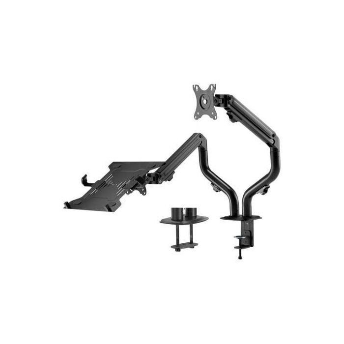 Aisens DTL32TSR-195 Soporte de Mesa Articulado para TV y Portátil 17-32" con Contrapeso 8kg/4.5kg Negro VESA 100x100mm 0 Aisens DTL32TSR-195 Soporte de Mesa Articulado para TV y Portátil 17-32" con Contrapeso 8kg/4.5kg Negro VESA 100x100mm 0