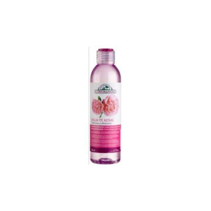 CORPORE SANO Agua Tónico de Rosa Damascena 200ml - Astringente, Tonifica y Refresca la Piel