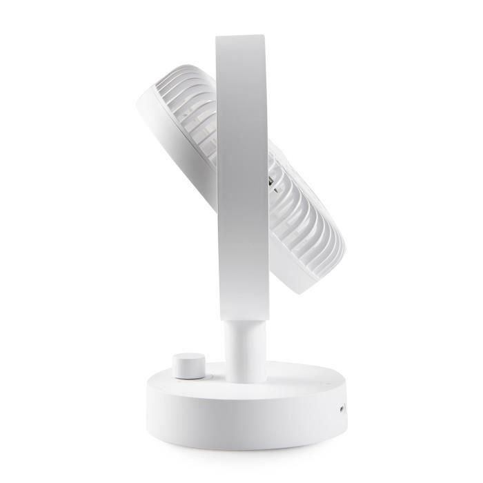 Domo DOM5411397173164 Ventilador de mesa con batería Li-ion 5V Recargable USB 15 cm de diámetro 10 velocidades 5