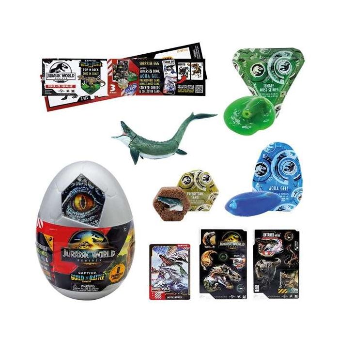 Captivz Huevo Sorpresa Jurassic World Rebirth Juguete Coleccionable con Muchas Sorpresas en su Interior para Niños +3 años 2 Captivz Huevo Sorpresa Jurassic World Rebirth Juguete Coleccionable con Muchas Sorpresas en su Interior para Niños +3 años 2