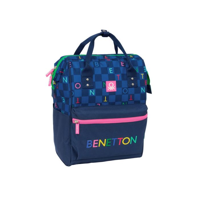 Mochila Safta Con Asas Para Portatil 13-' Benetton Damero 400x270x190 mm Mochila Safta Con Asas Para Portatil 13-' Benetton Damero 400x270x190 mm