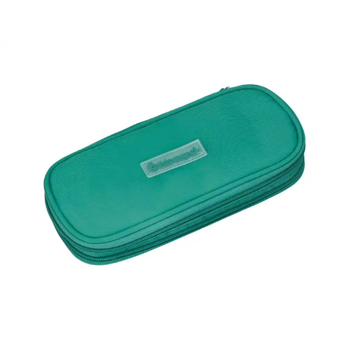 Liderpapel Estuche Portatodo Color Pop con Compartimento Extensible, 2 Cremalleras, Turquesa, 230x60 mm 3