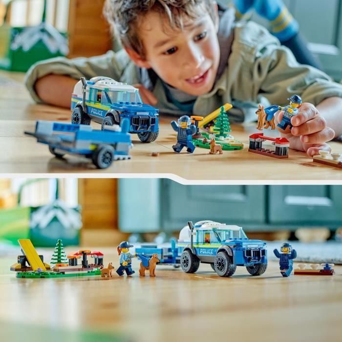 Lego Juego de Construcción City Entrenamiento Móvil Perros Policía 197 piezas, +5 años 5