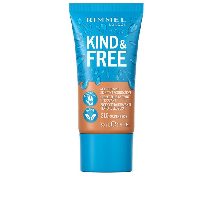 Rimmel London Base de Maquillaje Kind & Free Skin Tint Foundation Tono #210-Golden Beige Rimmel London Base de Maquillaje Kind & Free Skin Tint Foundation Tono #210-Golden Beige