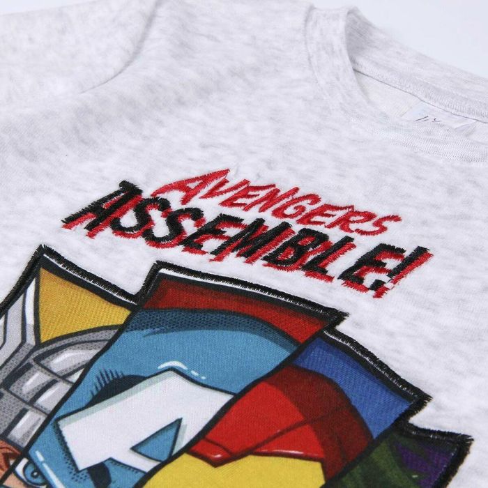 Pijama Infantil The Avengers Gris 4