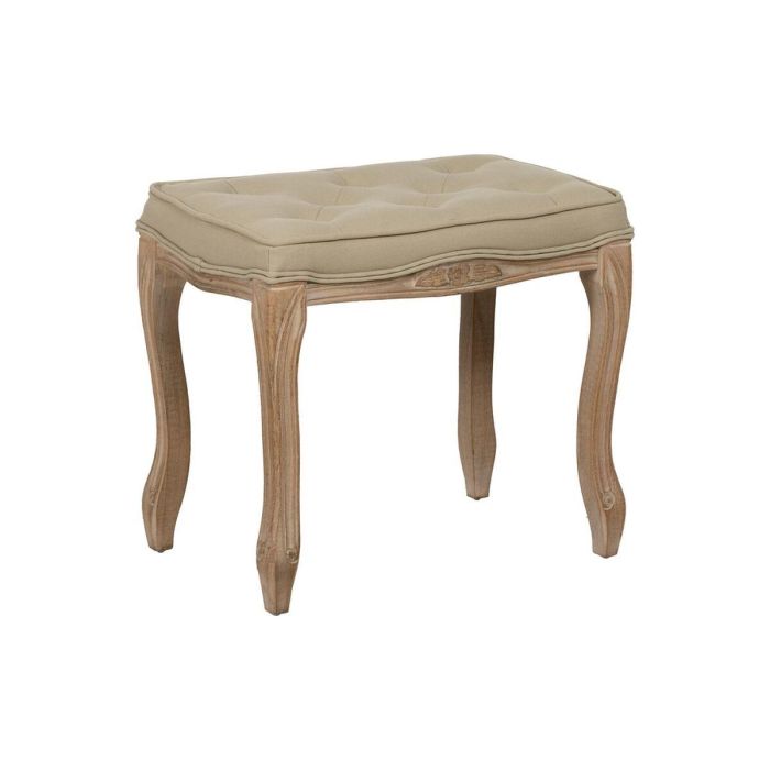 Banqueta Beige Madera de caucho 50 x 47 x 36 cm