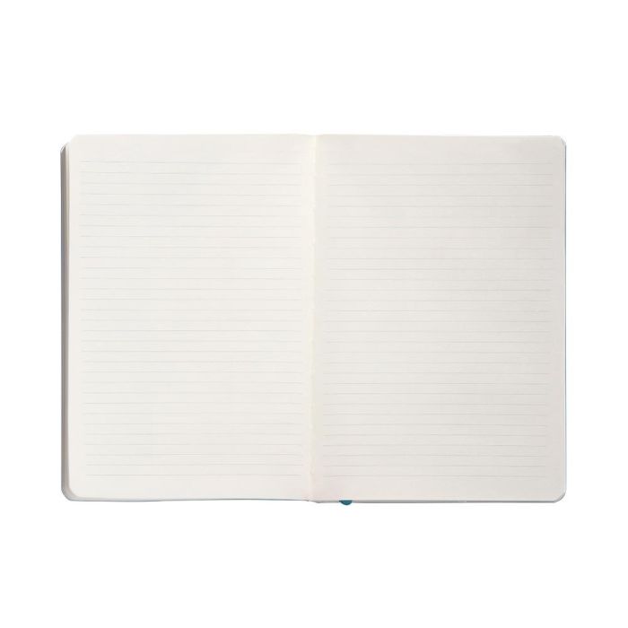 Cuaderno Con Gomilla Antartik Notes Tapa Blanda A5 Hojas Rayas Azul Claro 80 Hojas 80 gr Fsc 6