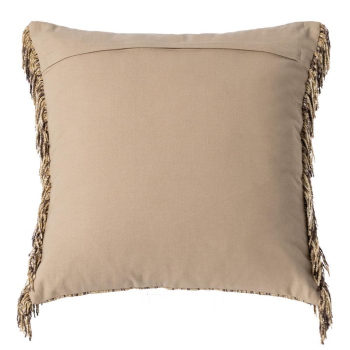 Cojín Beige Algodón/Terciopelo 50 X 50 cm