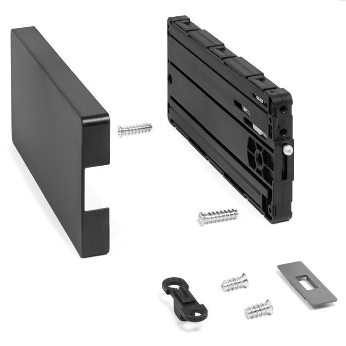 EFFEGI BREVETTI Tapa de Mecanismo Slimwinch para Herraje de Sobreponer, Acabado Negro 1 EFFEGI BREVETTI Tapa de Mecanismo Slimwinch para Herraje de Sobreponer, Acabado Negro 1
