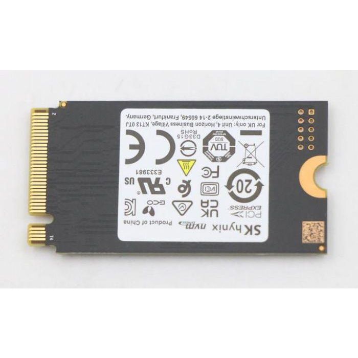 Lenovo M.2 2242 solid-state drive, 512GB capacity, PCIe 3.0 x4 interface, suitable for internal storage upgrades. 1 Lenovo M.2 2242 solid-state drive, 512GB capacity, PCIe 3.0 x4 interface, suitable for internal storage upgrades. 1
