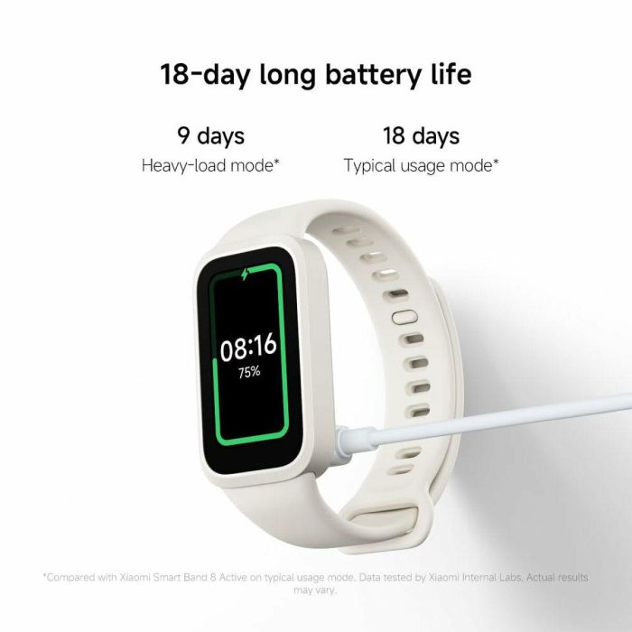 Xiaomi Smart Band 9 Active Negro - Pantalla 1.47" TFT, 50+ Modos Deporte, Monitor Frecuencia Cardíaca/SpO2, 18 Días Autonomía, 5ATM 4