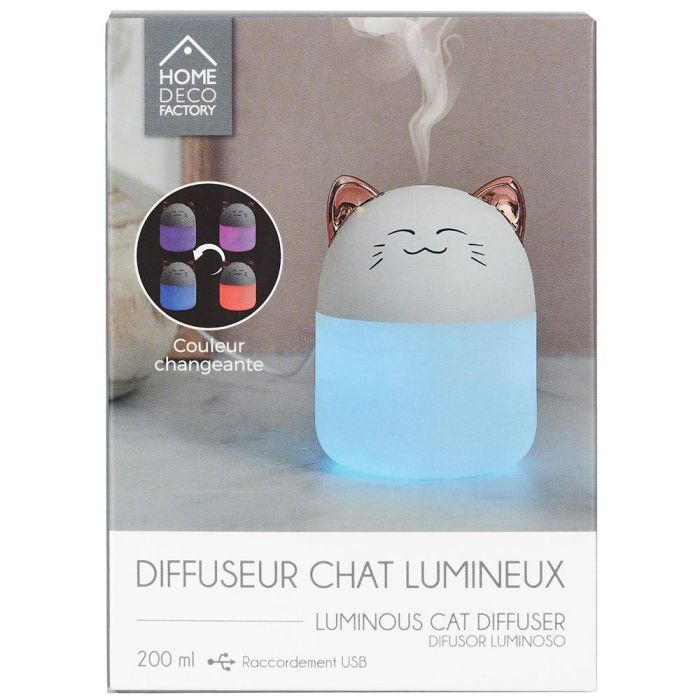 Difusor-Ambientador Led Gato Home Deco Factory