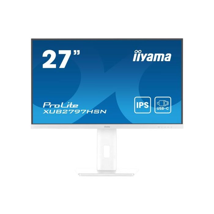 iiyama ProLite XUB2797HSN-W2 pantalla para PC 68,6 cm (27") 1920 x 1080 Pixeles Full HD LED Blanco