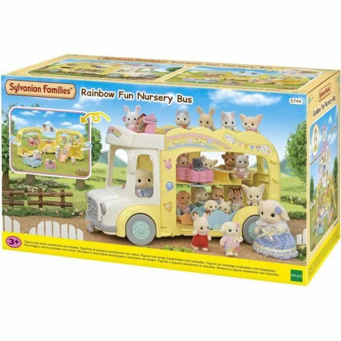 Accesorios para casa de Muñecas Sylvanian Families 5744 Rainbow Fun Nursery Bus 0 Accesorios para casa de Muñecas Sylvanian Families 5744 Rainbow Fun Nursery Bus 0