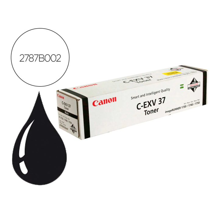 Canon EXV37 Toner Negro Original para IR1730 IR1740 IR1750 0 Canon EXV37 Toner Negro Original para IR1730 IR1740 IR1750 0