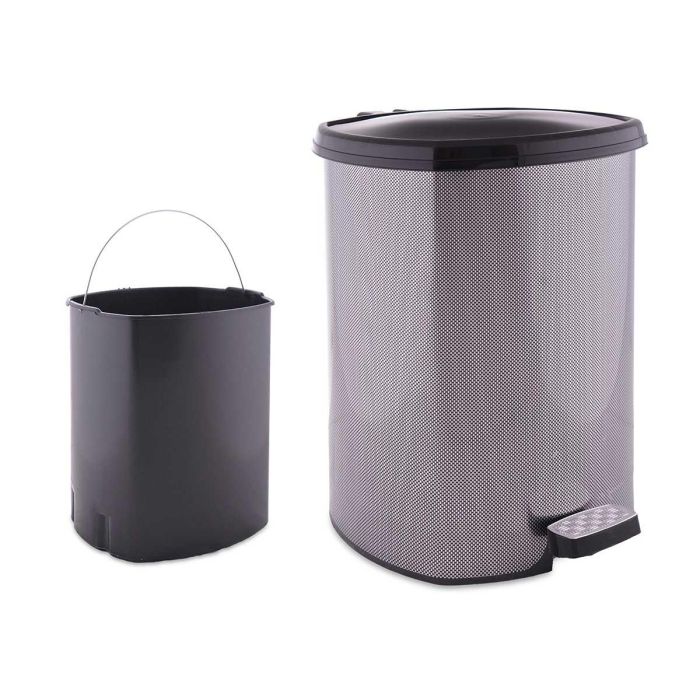Papelera Plastico Pedal Fibra Carbono 20L Berilo 37X39CM (4 Unidades) Papelera Plastico Pedal Fibra Carbono 20L Berilo 37X39CM (4 Unidades)