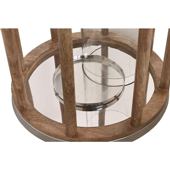 Portavela Moderno DKD Home Decor Marron Plateado 30 x 42 x 30 cm 2 Portavela Moderno DKD Home Decor Marron Plateado 30 x 42 x 30 cm 2