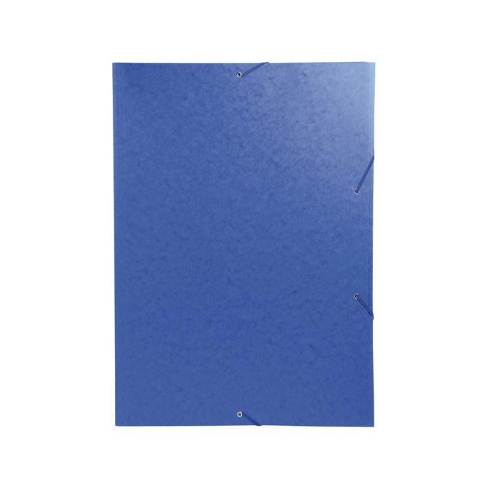 Carpeta Exacompta Gomas Carton Simil-Prespan Tres Solapas Din A3 Azul 1