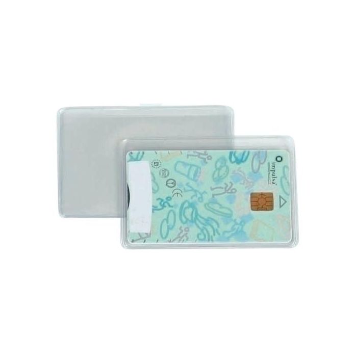 Funda Portacarnet Iberplas Pvc 150Μ Rebaje Cristal 55X85Mm (Nif) Paquete De 50