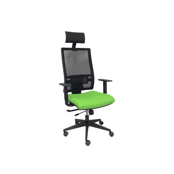 Silla Piqueras Y Crespo Horna Brazos Regulables Cabecero Incluido Mecanismo Traslack Apoyo Lumbar Respaldo Malla Transpirable Y Asiento Tapizado Bali Pistacho