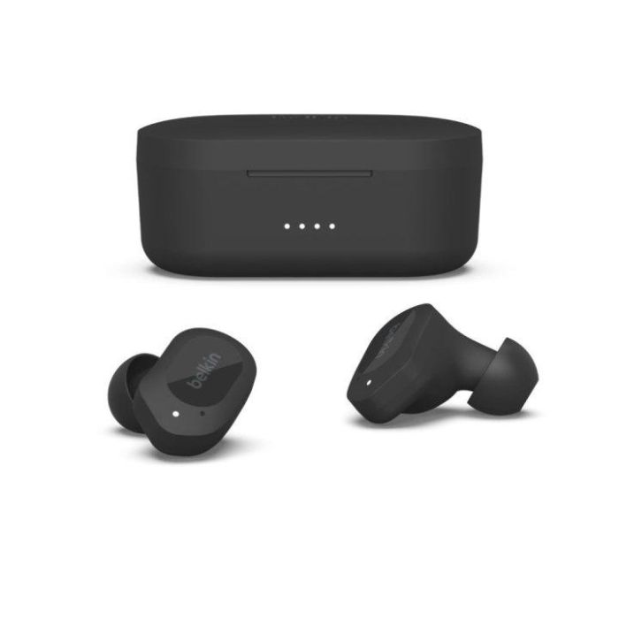 Belkin Auriculares Inalambricos Bluetooth Con Estuche De Carga Negro - 38 Horas Autonomía, IPX5, Bluetooth 5.2 4