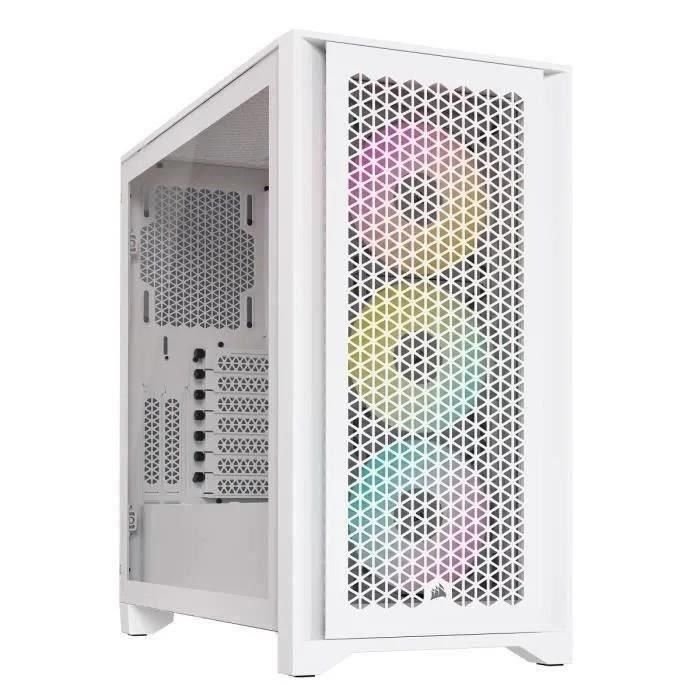 Corsair CC9011241WW iCUE 4000D RGB Airflow Torre Central con 3 Fans AF120 RGB Elite Blancos 0 Corsair CC9011241WW iCUE 4000D RGB Airflow Torre Central con 3 Fans AF120 RGB Elite Blancos 0
