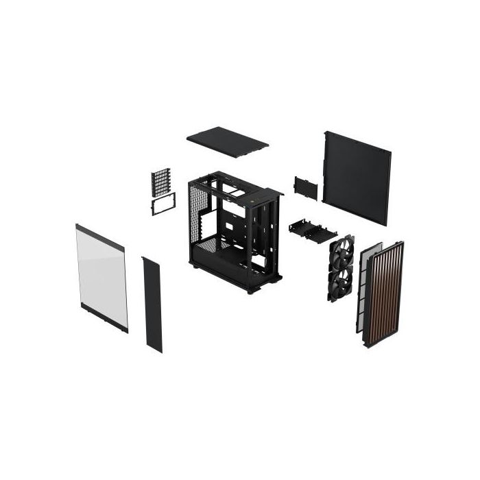 Fractal Caja North Negra Carbon Cristal Templado Dark Tint FD-C-NOR1C-02 7 Fractal Caja North Negra Carbon Cristal Templado Dark Tint FD-C-NOR1C-02 7