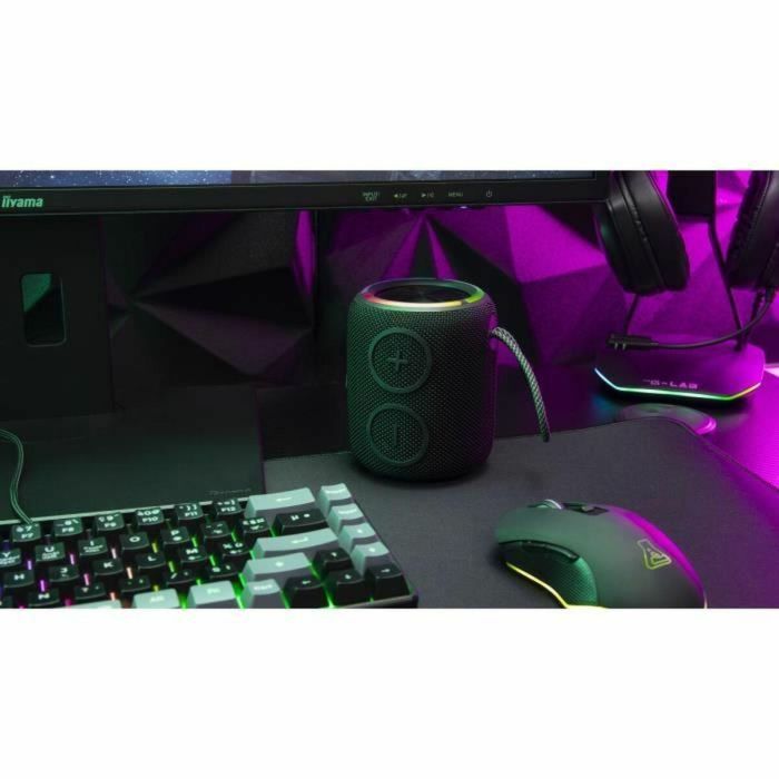 The G-Lab THE3760162050035 Altavoz Inalámbrico KLUB-NEON RGB 2x8W Bluetooth Negro 1