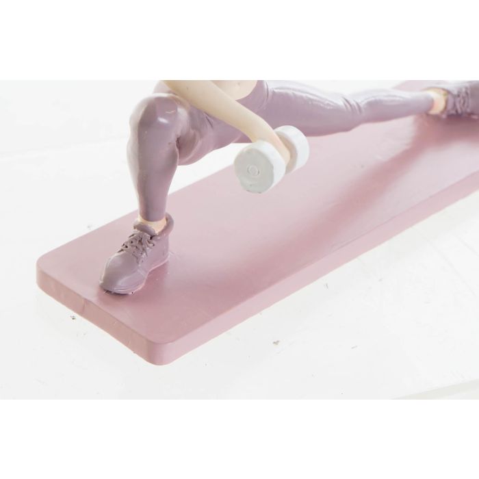 DKD Home Decor Figura Decorativa Scandi de Resina Rosa Chica Yoga para Hogar 8x16.5x20 cm 2 DKD Home Decor Figura Decorativa Scandi de Resina Rosa Chica Yoga para Hogar 8x16.5x20 cm 2