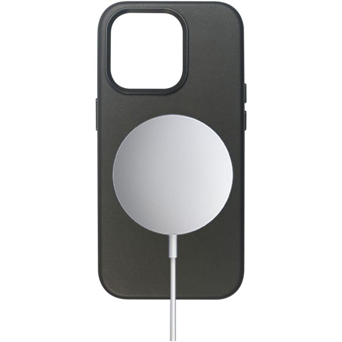 eSTUFF Funda INFINITE MILAN para iPhone 16 Plus Negra con 87% material reciclado y cuero PU de cáscara de manzana 1