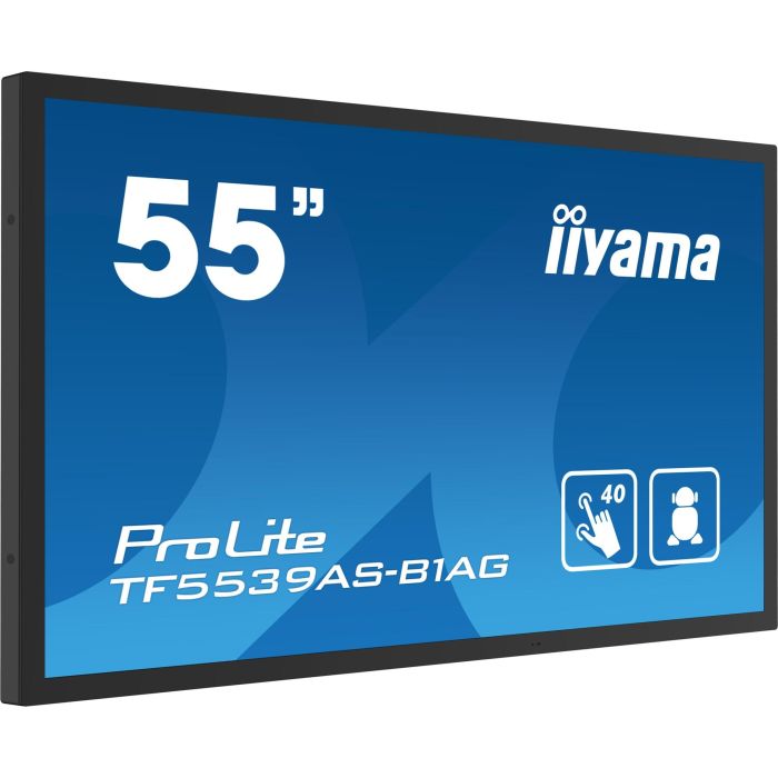 Iiyama TF5539AS-B1AG Monitor Táctil 55" 4K UHD Android 11 500cd/m² 24/7 IPS, 4GB RAM, 32GB ROM, IP54 Frontal 7 Iiyama TF5539AS-B1AG Monitor Táctil 55" 4K UHD Android 11 500cd/m² 24/7 IPS, 4GB RAM, 32GB ROM, IP54 Frontal 7