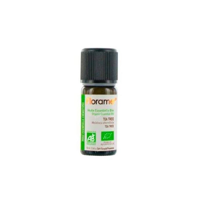 FLORAME Aceite Esencial Árbol del Té Bio 10 ml - Melaleuca Alternifolia, Antimicrobiano Natural, Vegano, Uso Tópico/Difusión