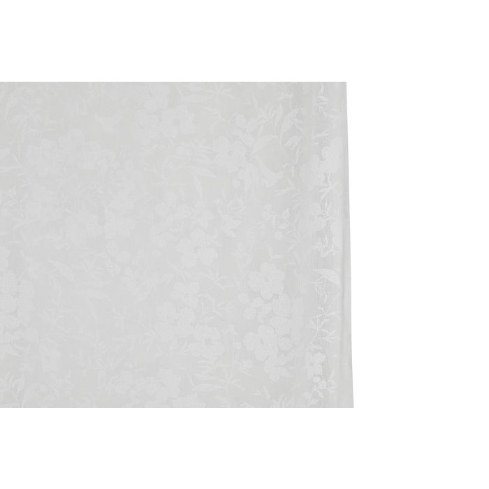 Cortina Romantico DKD Home Decor Blanco 260 x 140 cm (2 Unidades) 5