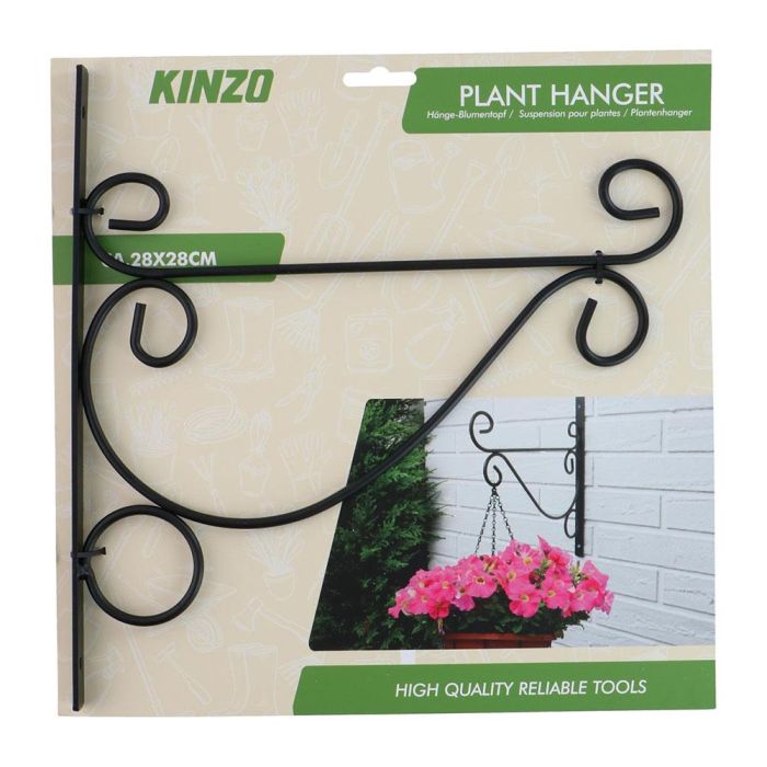 Colgador de plantas negro, modelos variados, 28 x 28 cm 2