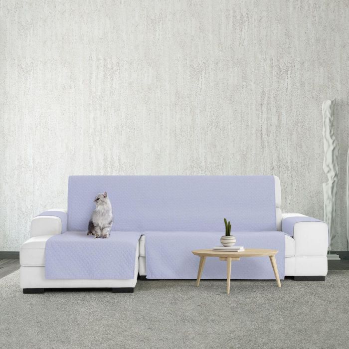 Funda para chaise longue de brazo corto izquierdo Eysa SILVER Azul 100 x 110 x 290 cm 4