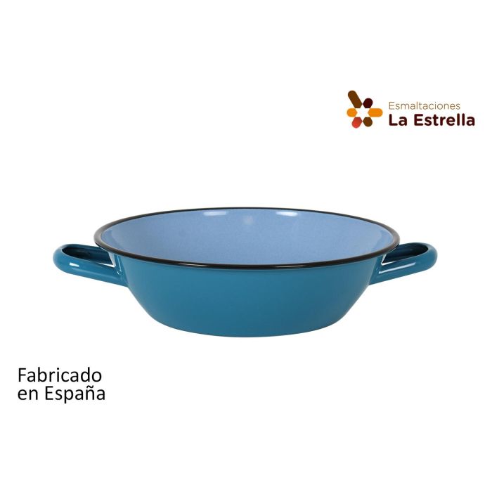 Paellera honda bordonada 28 cm Turquesa - La Estrella (4 Unidades) Paellera honda bordonada 28 cm Turquesa - La Estrella (4 Unidades)