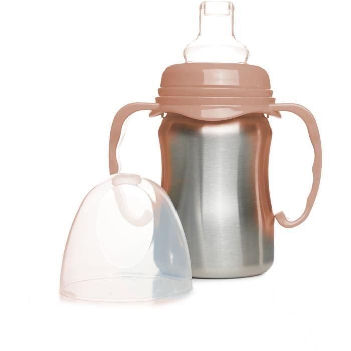 Vaso de aprendizaje - THERMOBABY - Acero inoxidable - 180 ml - Pesca - Ergonómico y antigoteo 1 Vaso de aprendizaje - THERMOBABY - Acero inoxidable - 180 ml - Pesca - Ergonómico y antigoteo 1