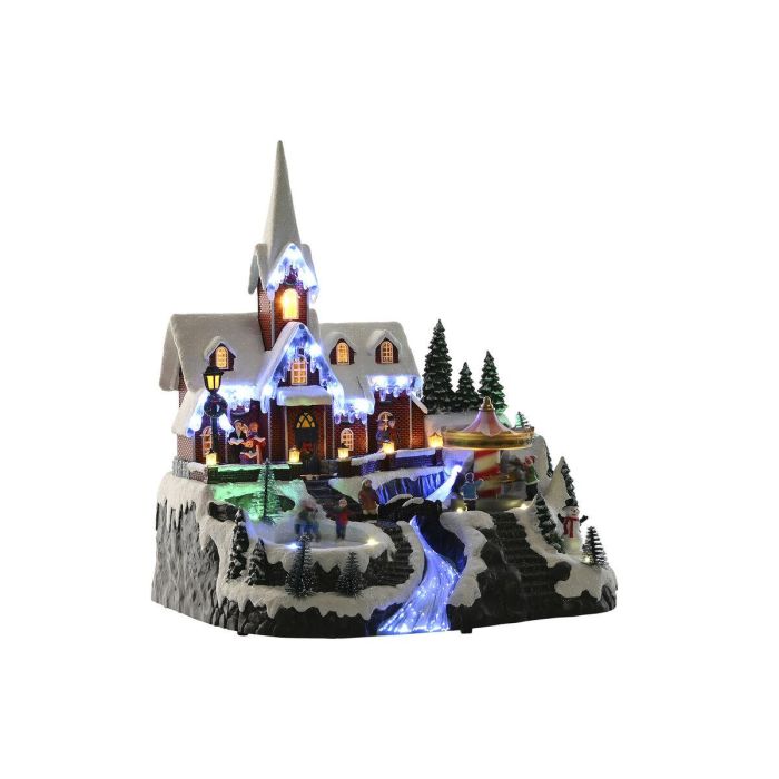 DKD Home Decor Ciudad Navidad Tradicional con Movimiento Musical, LED, Resina y 3 Pilas AA - Multicolor 38x33x31 cm 1 kg 1 DKD Home Decor Ciudad Navidad Tradicional con Movimiento Musical, LED, Resina y 3 Pilas AA - Multicolor 38x33x31 cm 1 kg 1