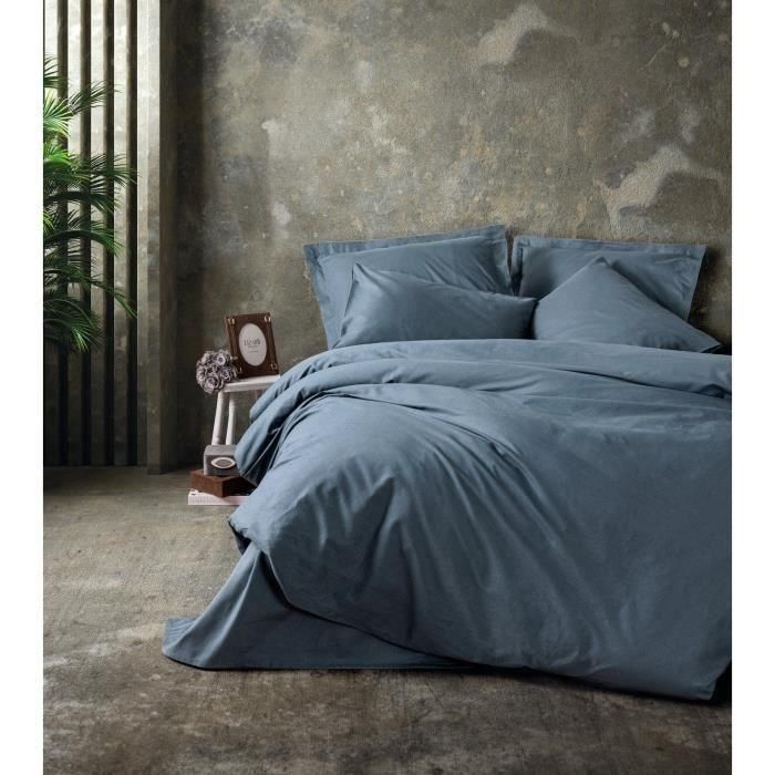 Juego de Cama - 1 Funda Nórdica 220x240 cm + 2 Fundas de Almohada 60x60 cm - 100% Algodón - Antracita - ASI8684282421153 Juego de Cama - 1 Funda Nórdica 220x240 cm + 2 Fundas de Almohada 60x60 cm - 100% Algodón - Antracita - ASI8684282421153