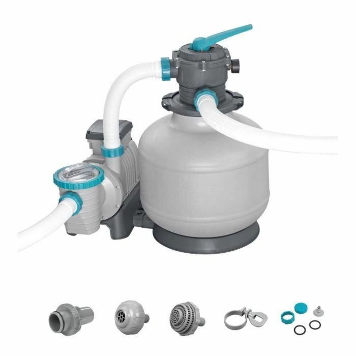 Bestway BES6941607361429 Bomba de Filtración de Arena para Piscinas de hasta 66 m³ 11.355 L/h con Prefiltro 0 Bestway BES6941607361429 Bomba de Filtración de Arena para Piscinas de hasta 66 m³ 11.355 L/h con Prefiltro 0