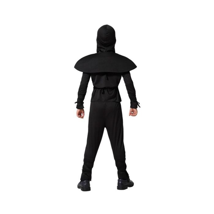 Disfraz Ninja Niño Infantil Negro Y Blanco 7-9 Años 2 Disfraz Ninja Niño Infantil Negro Y Blanco 7-9 Años 2