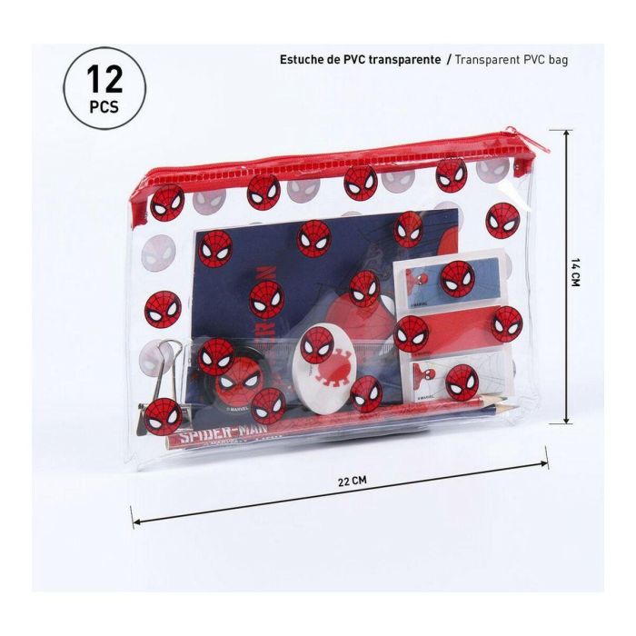Set papelería escolar spiderman 7 Set papelería escolar spiderman 7