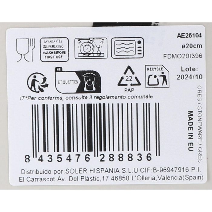 La Mediterranea Plato Postre Aelia Ø20 cm Monaco Brillo (12 Unidades) 2 La Mediterranea Plato Postre Aelia Ø20 cm Monaco Brillo (12 Unidades) 2