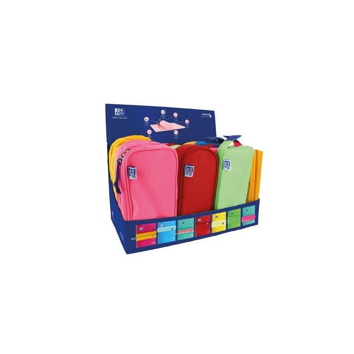 Portatodo Oxford Kangoo Kids Surtido Expositor De 20 5X 400150285 Doble 5X 400150286 Triple 1 Cremallera 5X 400161345 Triple 3 Cremalleras 5X 400161344 Cofre